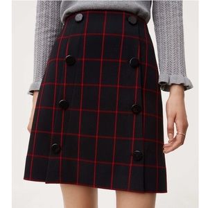 LOFT Plaid Skirt